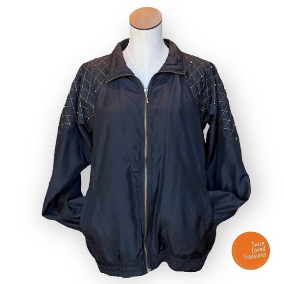 Vintage Silk Windbreaker Puffer Jacket - Picture 6 of 12